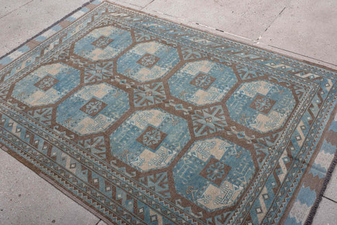 Vintage Afghan Area Rug (4' x 7')